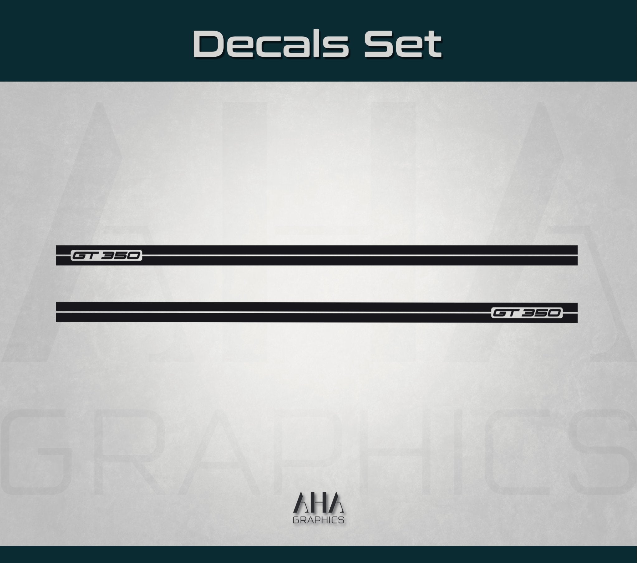 Side Stripes Decals for Ford Mustang Shelby GT 350
