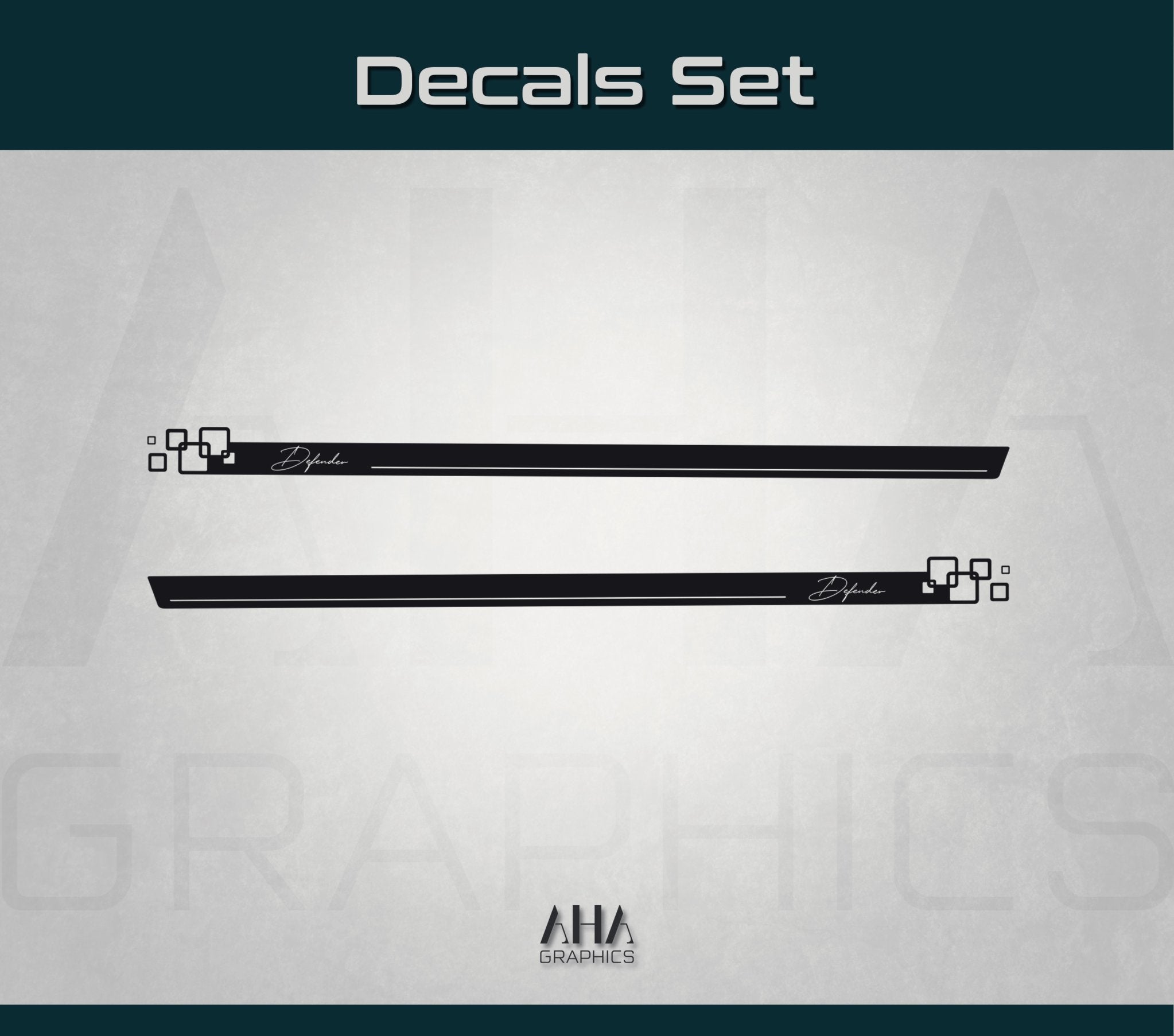 Side Stripes Decals for Land Rover Defender 90