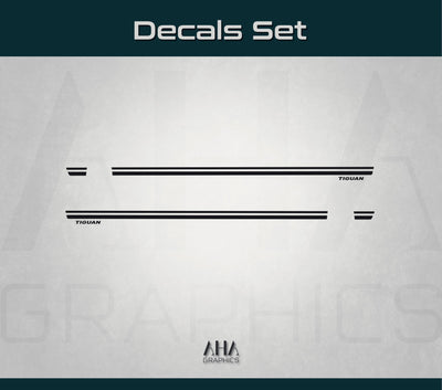 Volkswagen Tiguan Side Stripes Decals VW Tiguan Side Graphics