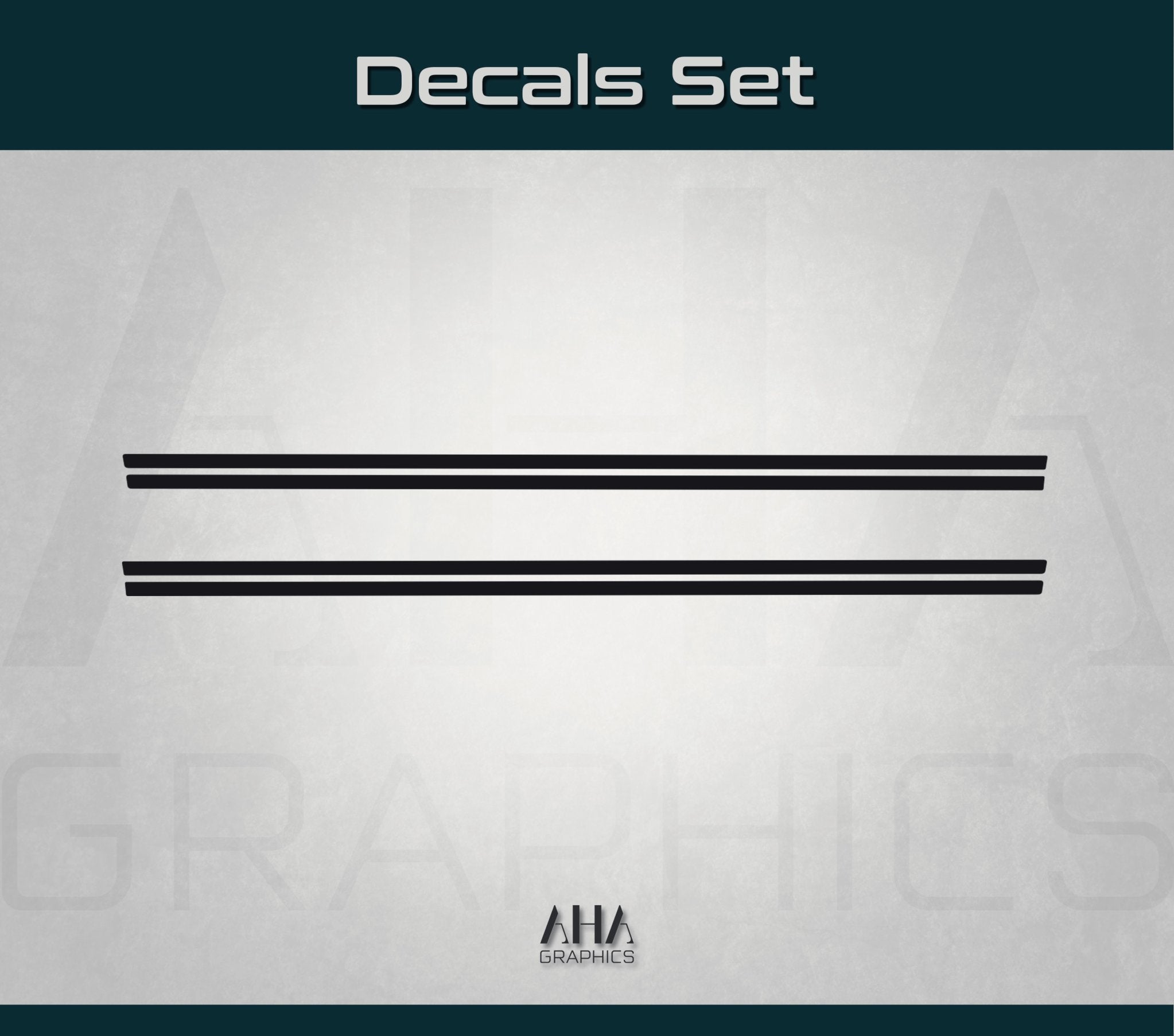 Side Stripes Decals for Dodge Challenger RT GT SRT