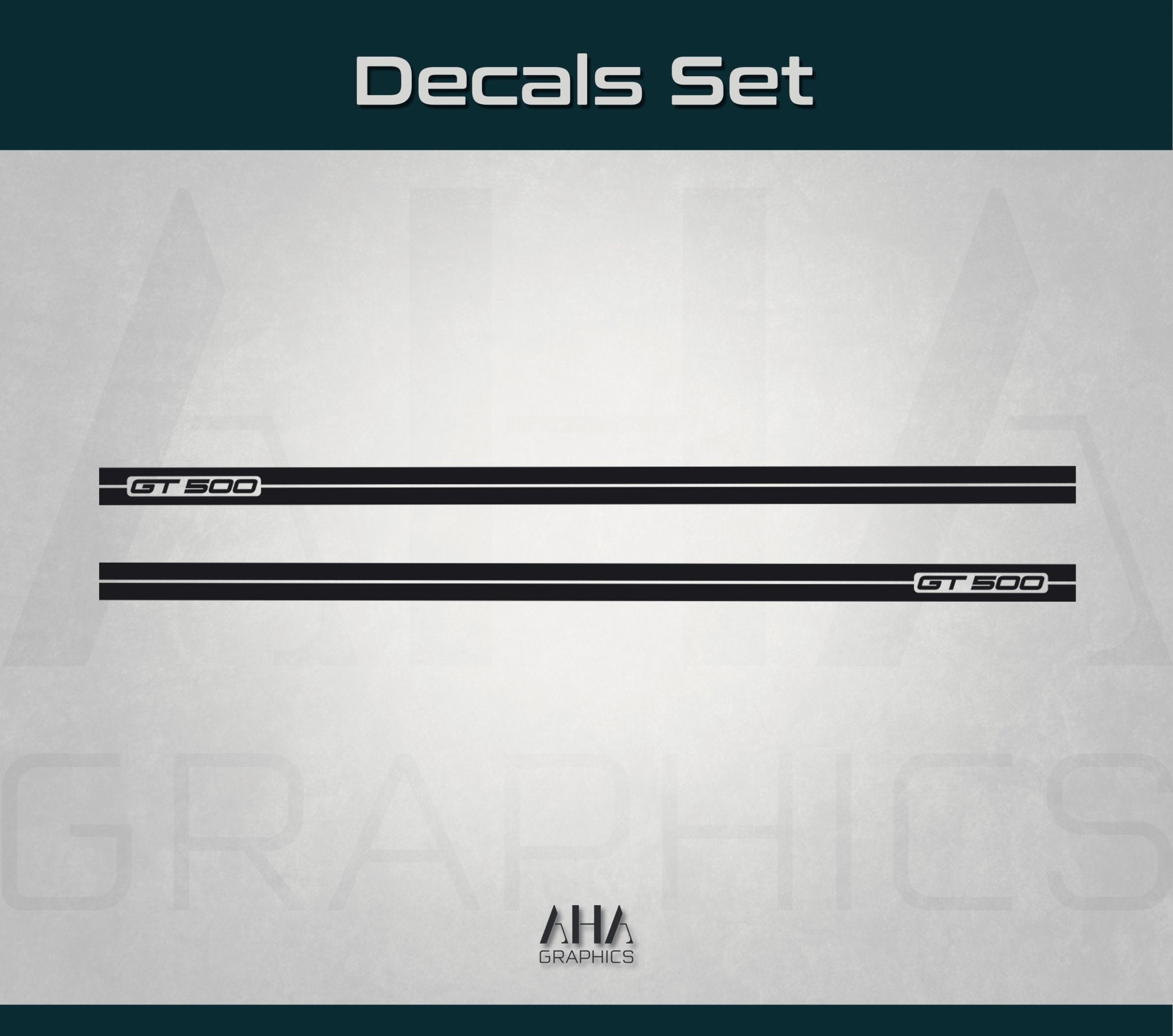 Side Stripes Decals for Ford Mustang Shelby GT 500
