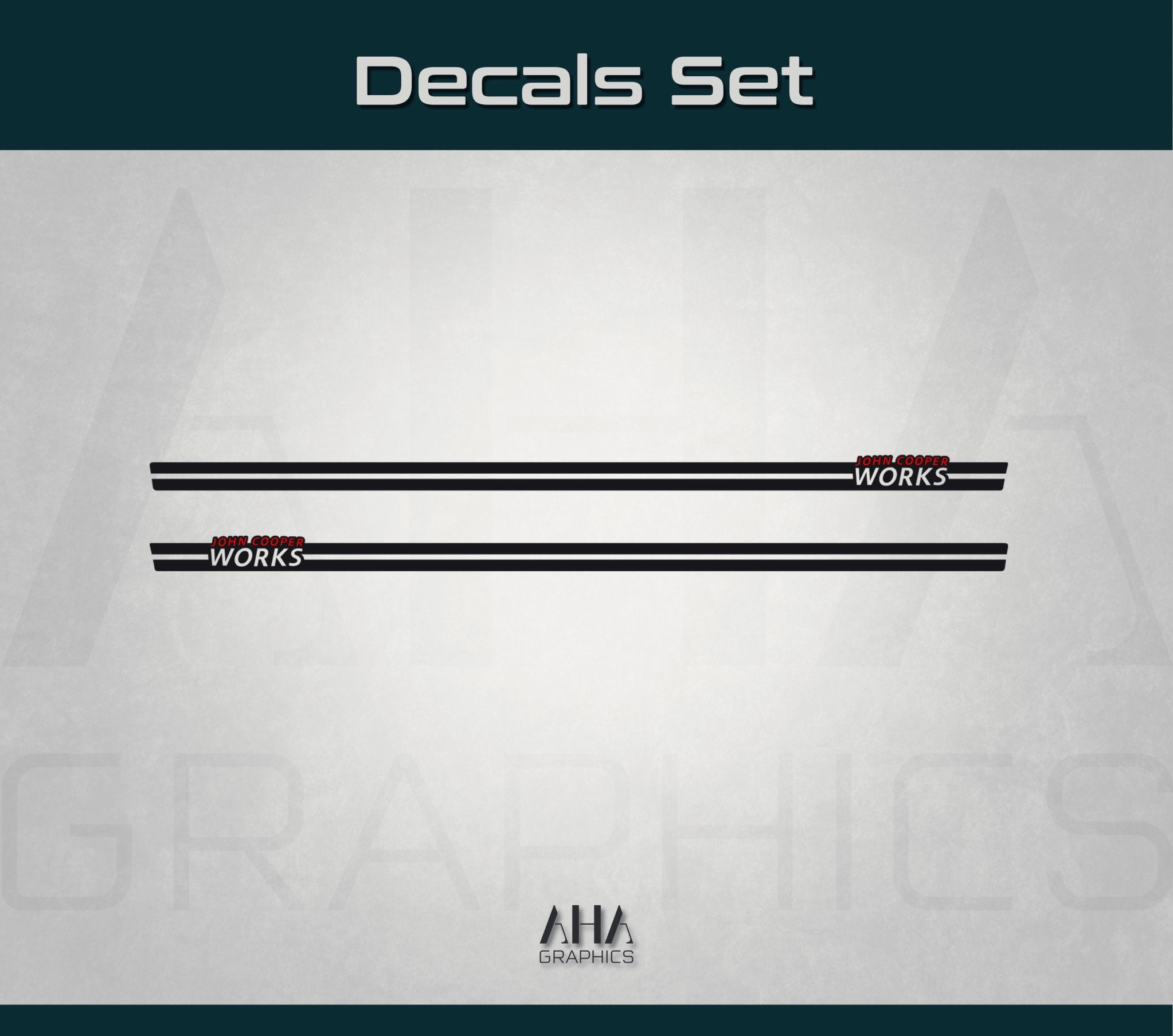 Side Stripes Decals for Mini Cooper S Mini John Cooper Works JCW