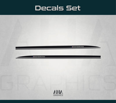 Side Stripes Decals for BMW M2 M Power M Performance Side Graphics