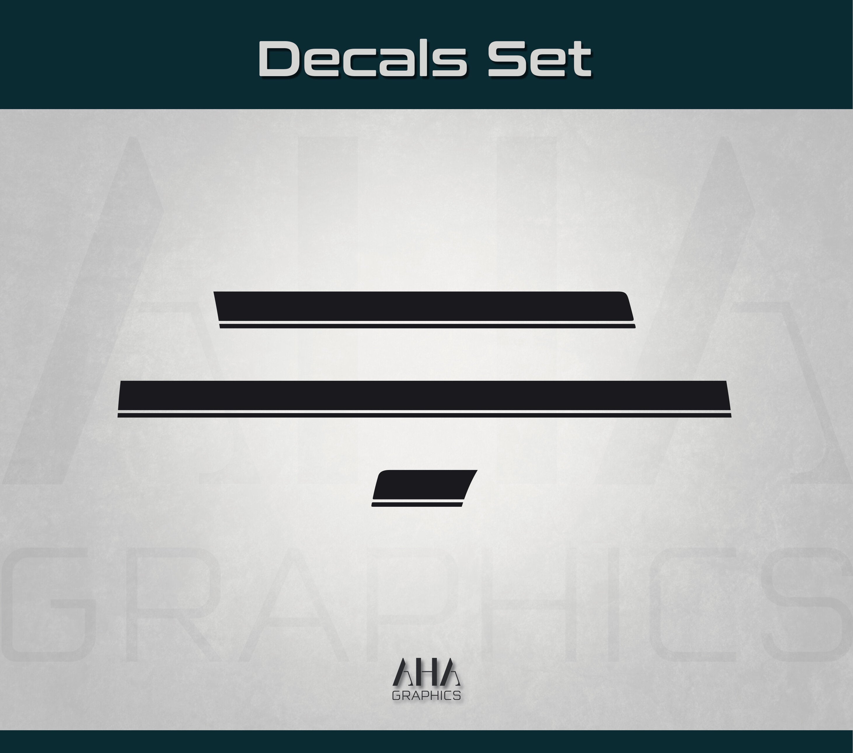 Center Stripes Decals for Mercedes AMG GT 4 Door Coupe