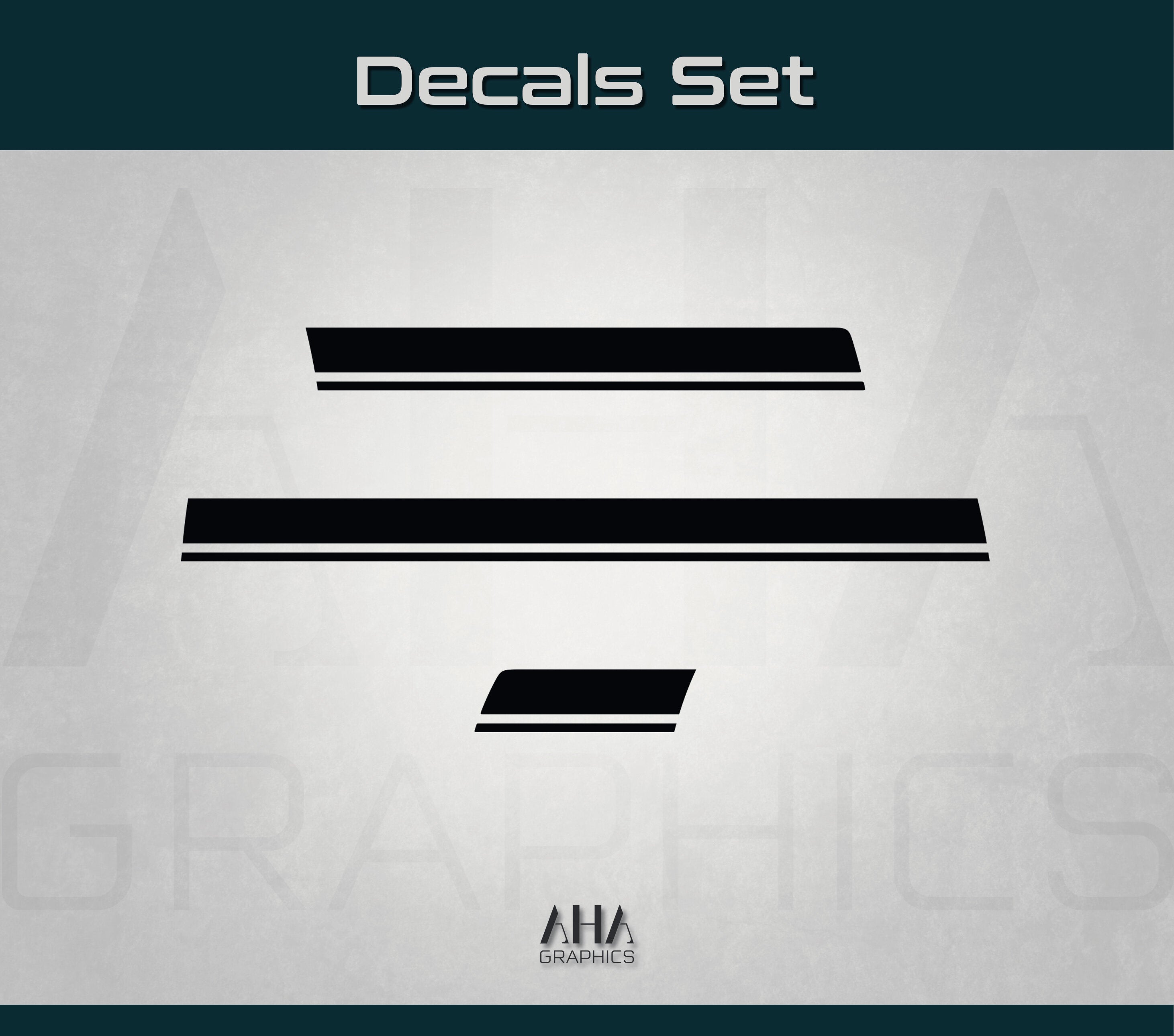 Center Stripes Decals for Mercedes CLA C117