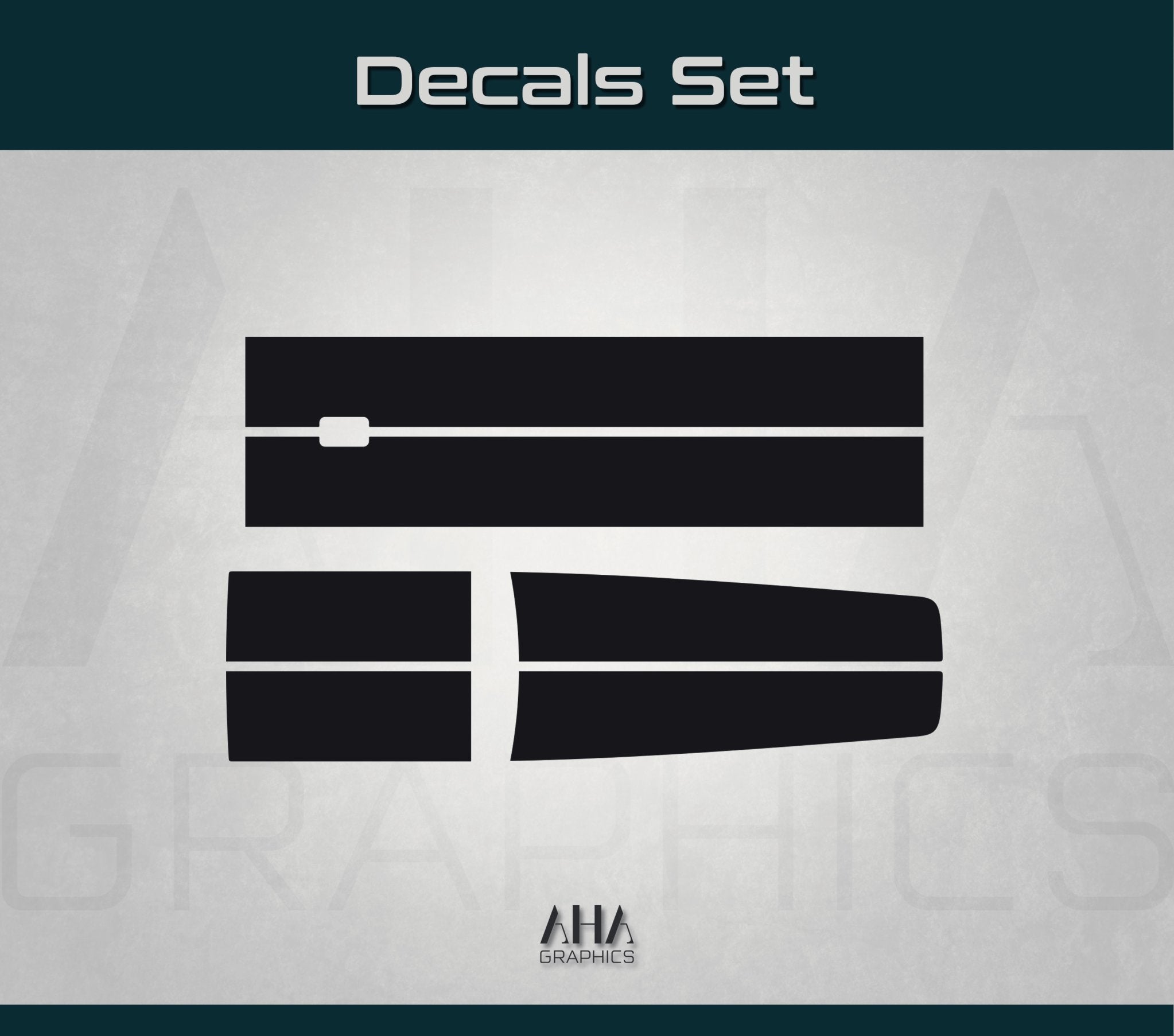 Center Stripes Decals for Dodge Challenger Racing Stripes