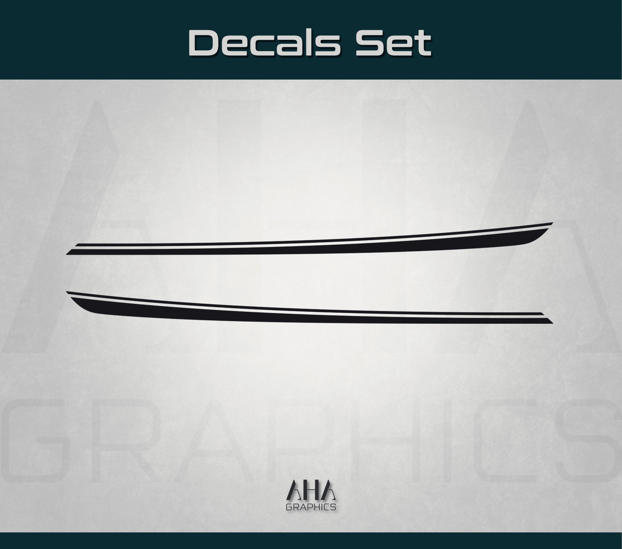 Side Stripes Decals for Mercedes AMG GT GTS GTC GTR