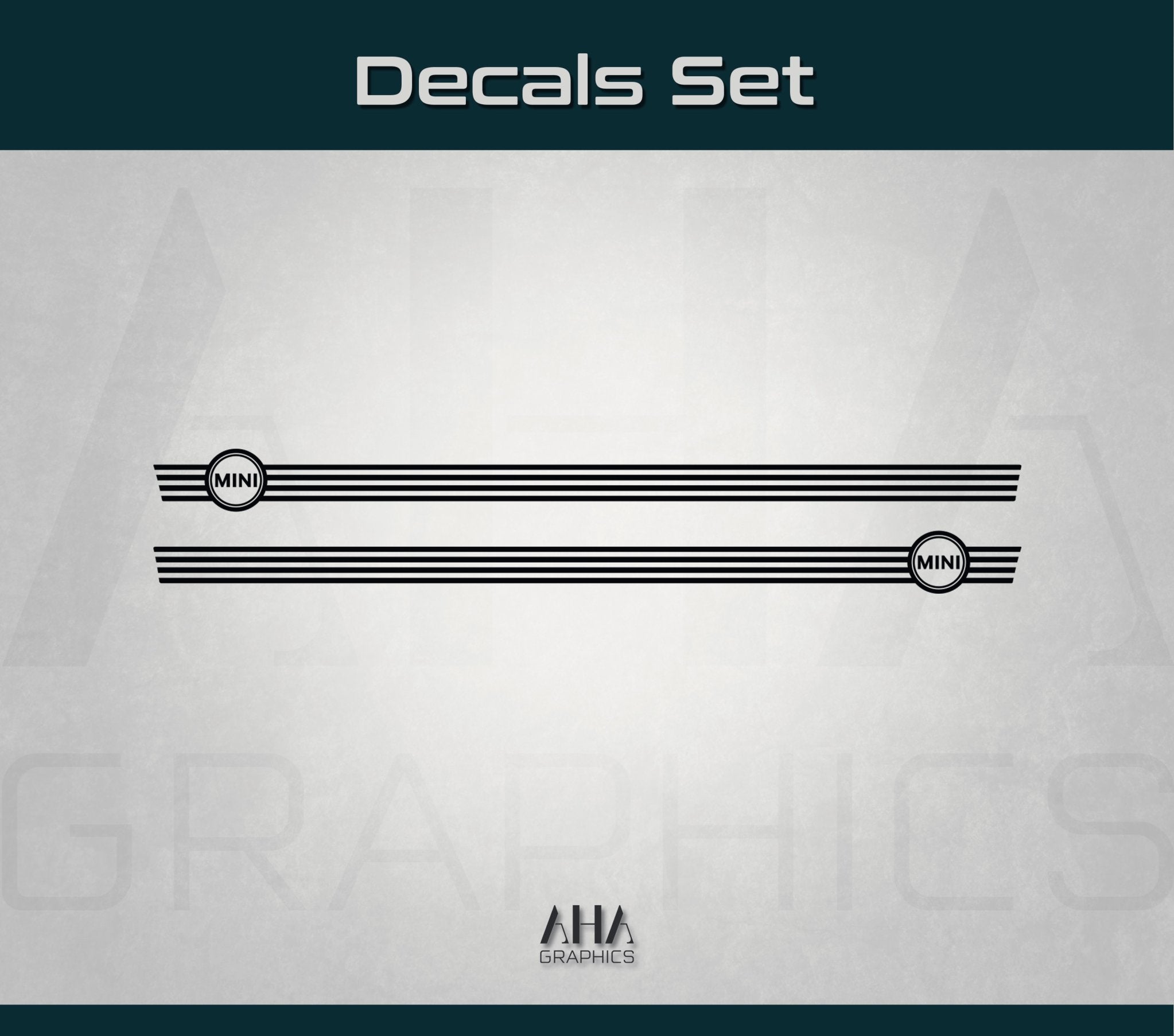 Side Stripes Decals for Mini Cooper S Mini Cooper JCW