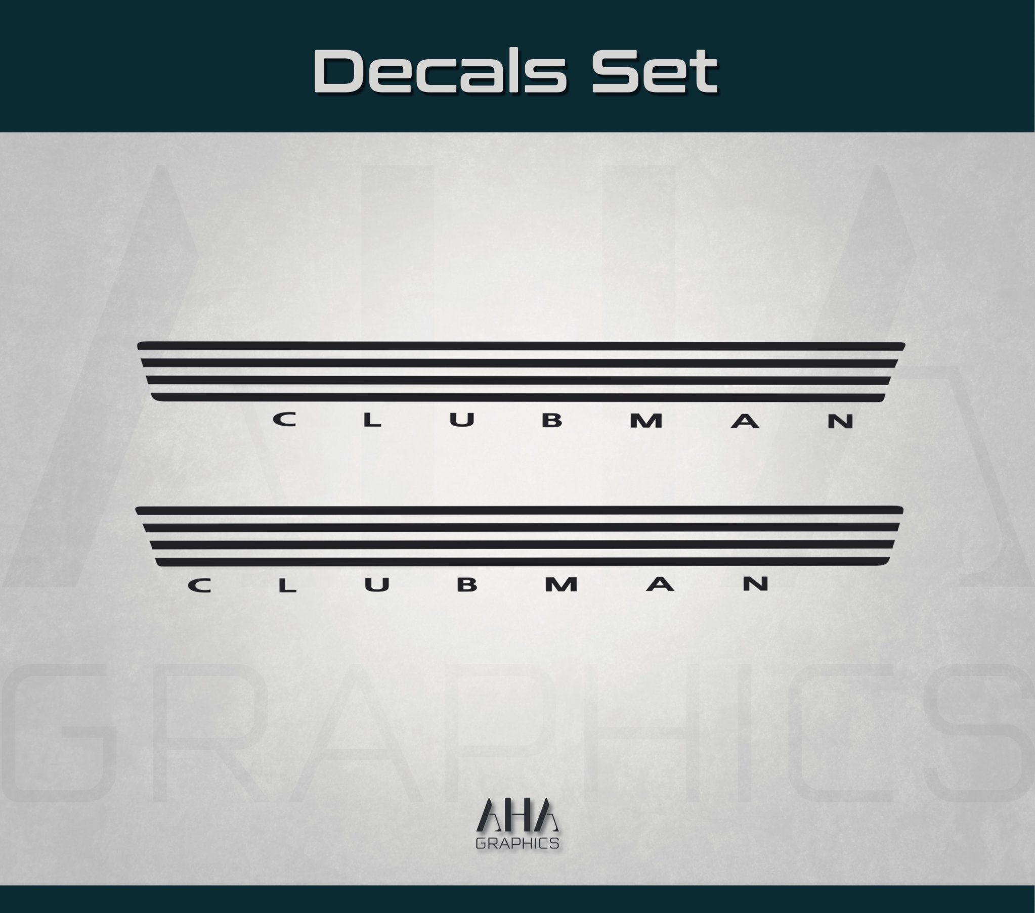 Mini Clubman Side Stripes Decals