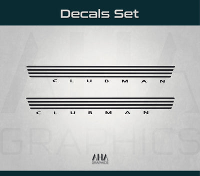 Mini Clubman Side Stripes Decals