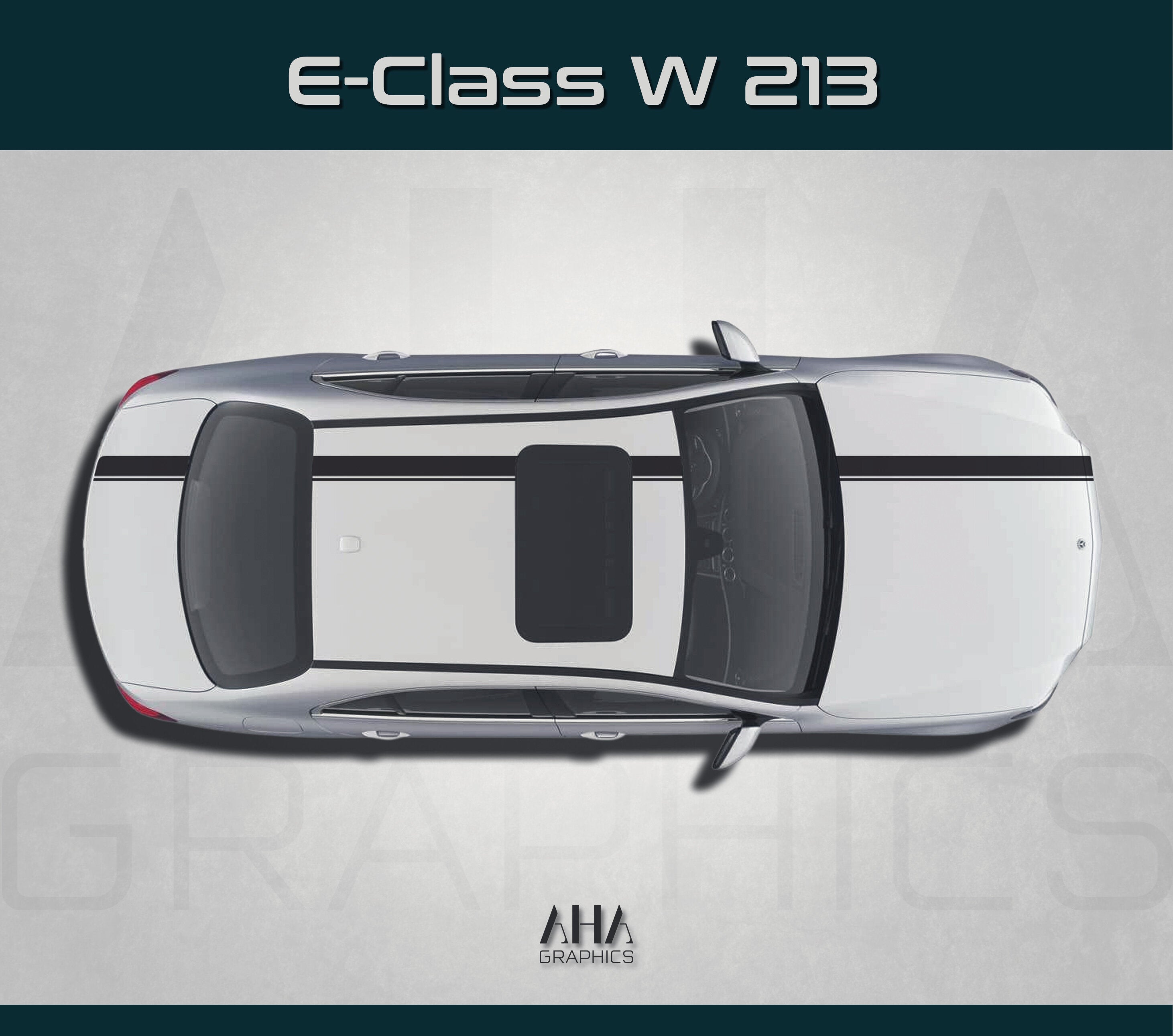 Center Stripes Decals for Mercedes Benz E Class W213 E63 AMG