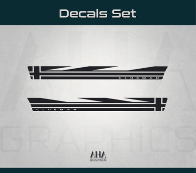 UK Flag Side Stripes Decals for Mini Clubman