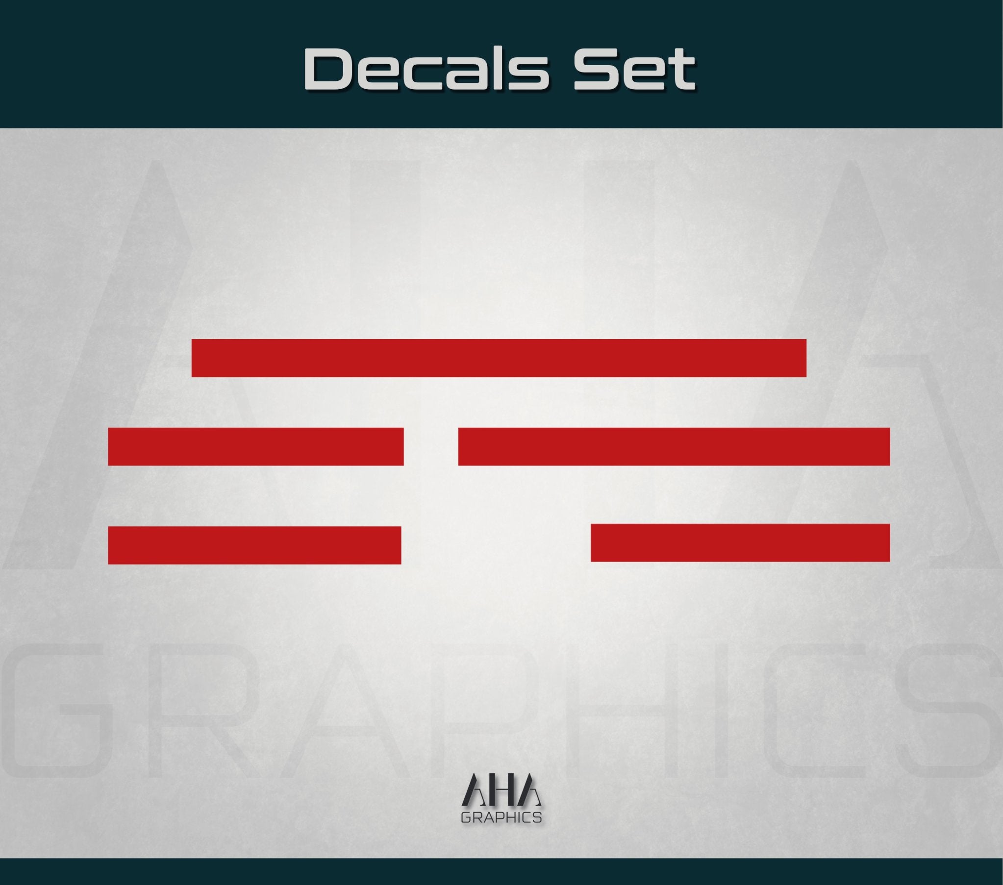 Center Stripes Decals for Dodge Challenger Racing Stripes