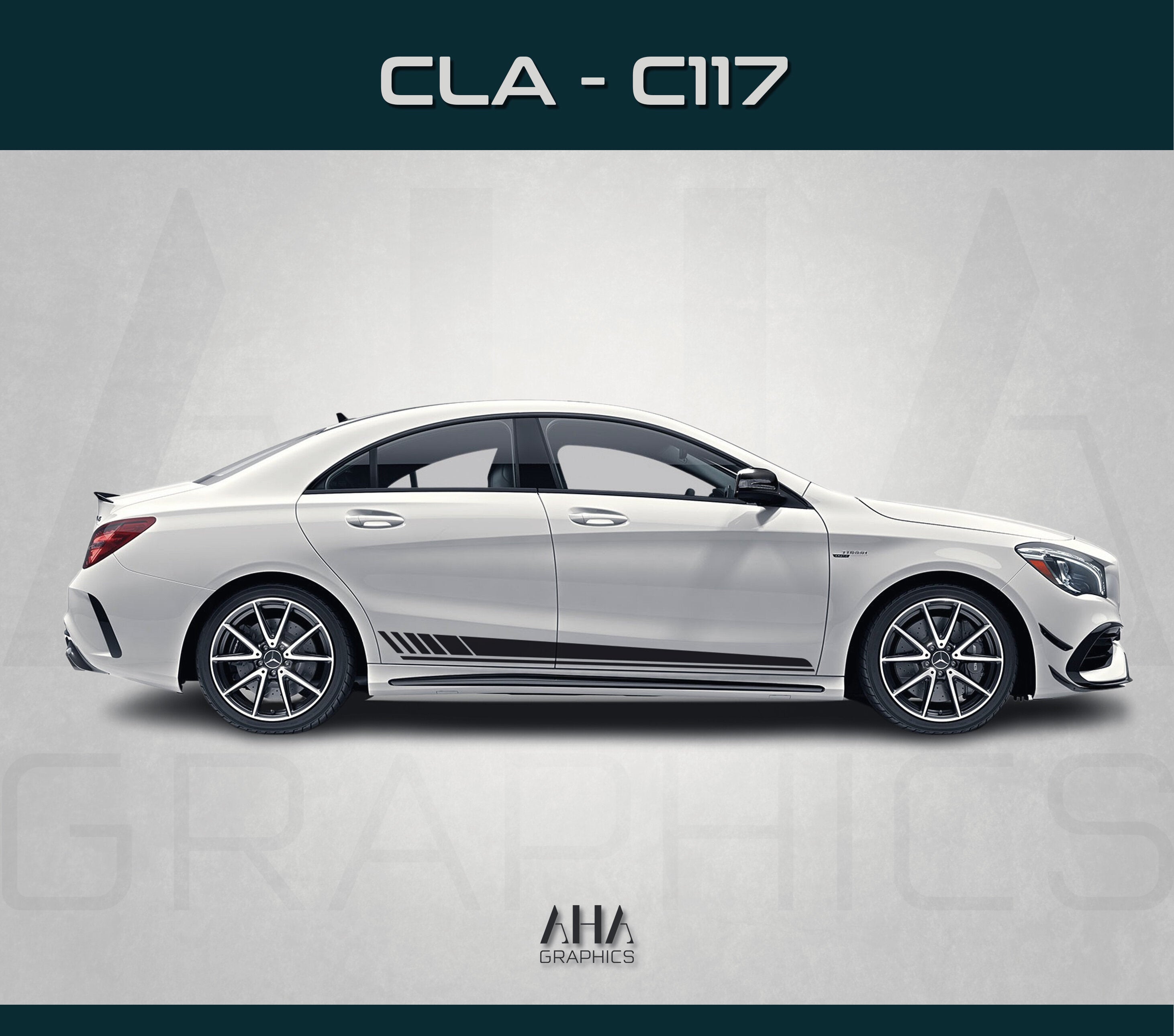 Side Stripes Decals for Mercedes CLA C117