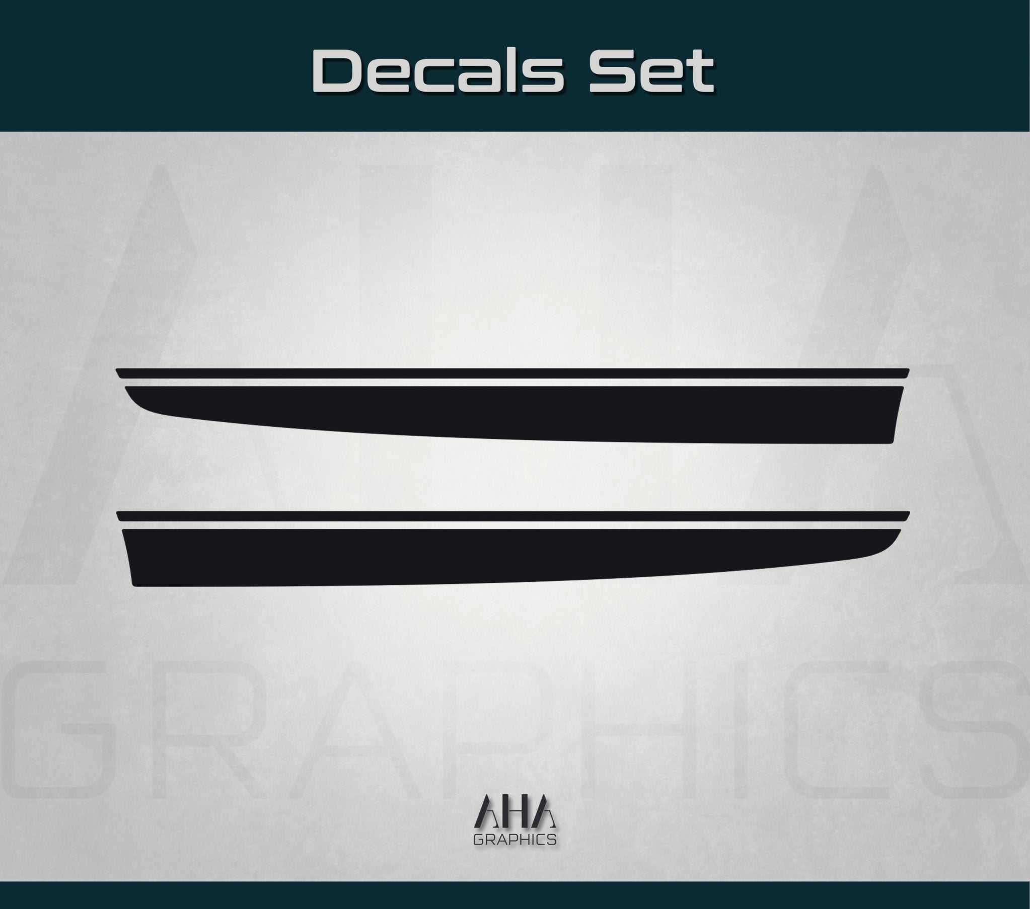 Side Stripes Decals for Mercedes AMG GT GTS GTC GTR