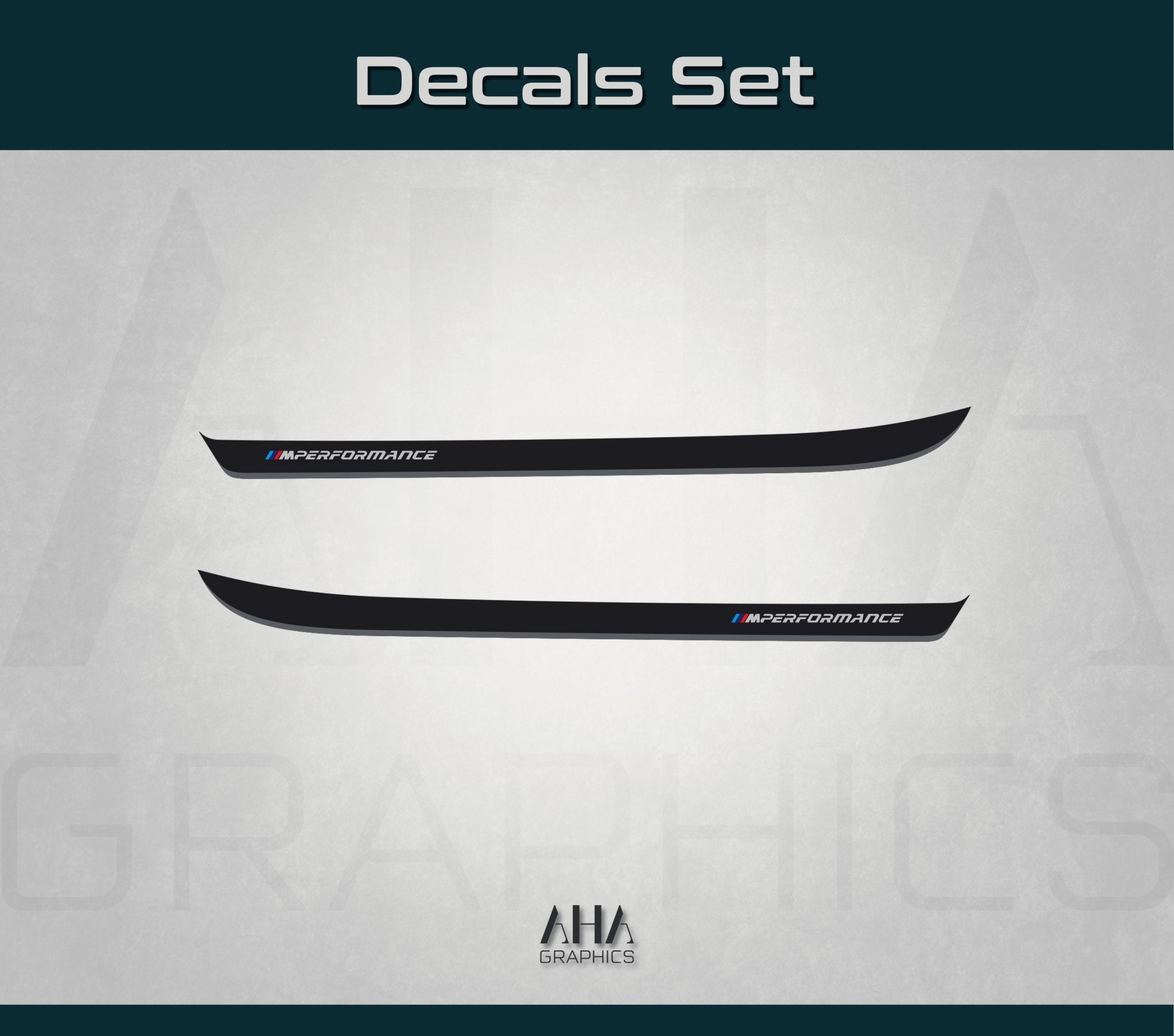Side Stripes Decals for BMW M8 8 Decals M Power M Performance Side Graphics