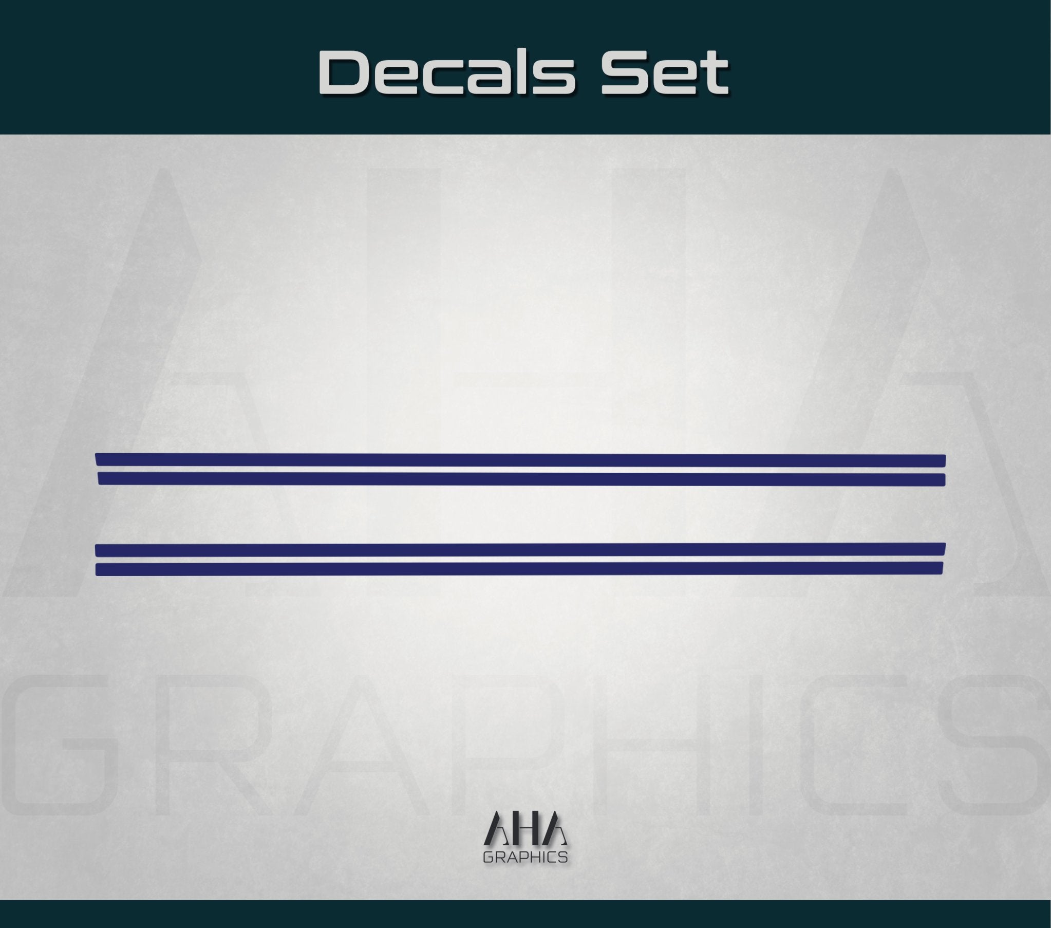 Side Stripes Decals for Ford Mustang Shelby GT 5.0 Cobra