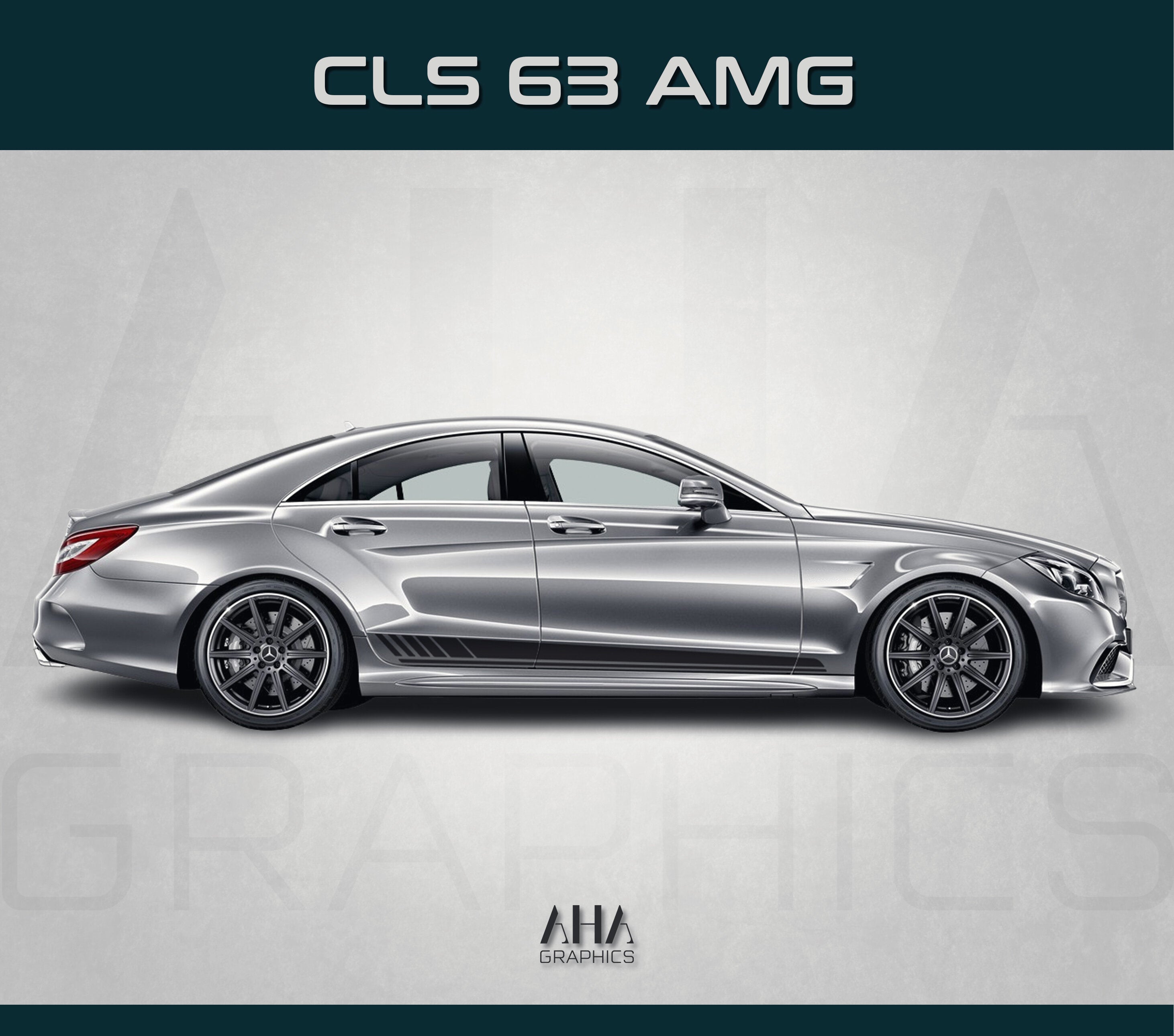 Side Stripes Decals for Mercedes Benz CLS 63 AMG