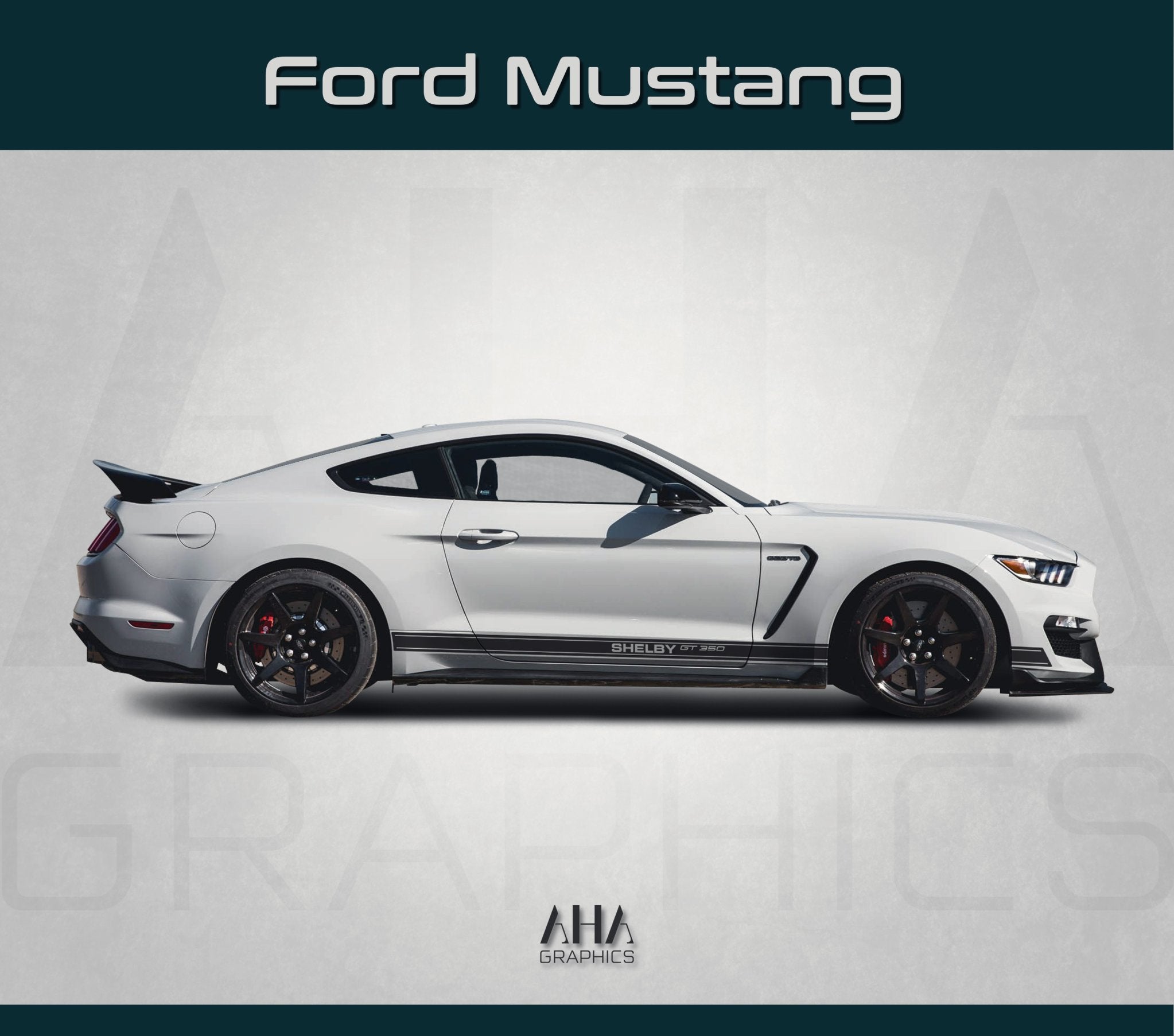 Side Graphic Decals for Ford Mustang Shelby GT350 – AHA Graphics