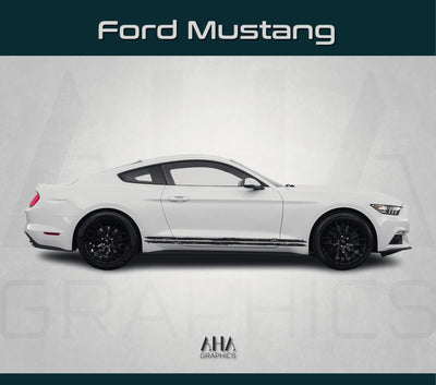 Scratched Side Stripes Decals for Ford Mustang Decals Shelby GT 5.0 Cobra