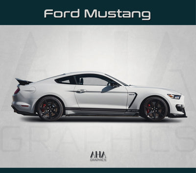 Side Stripes Decals for Ford Mustang Shelby GT 350 GT 5.0 Cobra