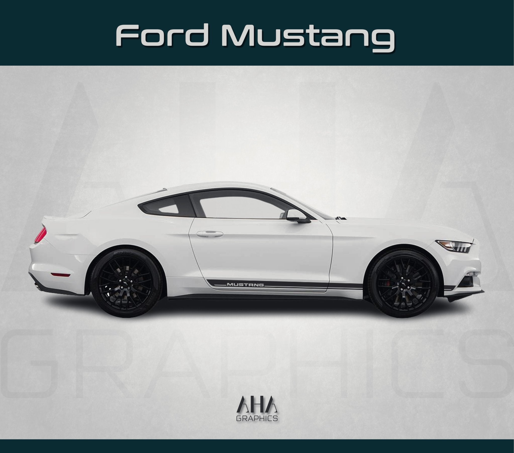 Side Stripes Decals for Ford Mustang Shelby GT 5.0 Cobra