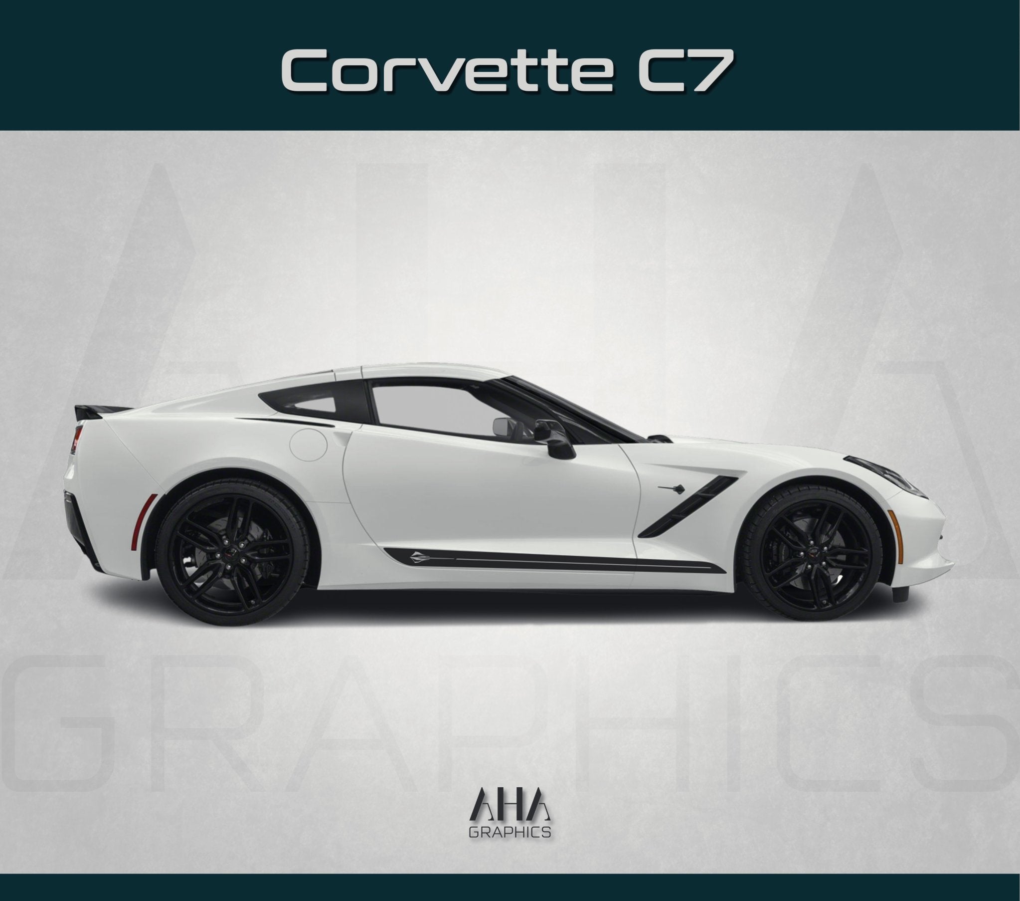 Side Stripes Decals for Chevrolet Corvette C7 Stingray