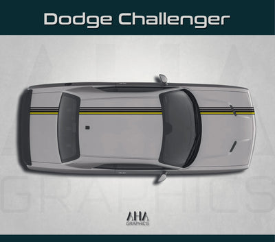 Center Stripes Decals for Dodge Challenger Racing Stripes