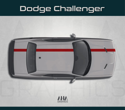 Center Stripes Decals for Dodge Challenger Racing Stripes