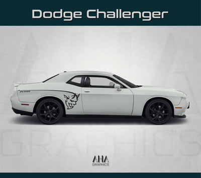 Side Graphic Decals for Dodge Challenger DEMON