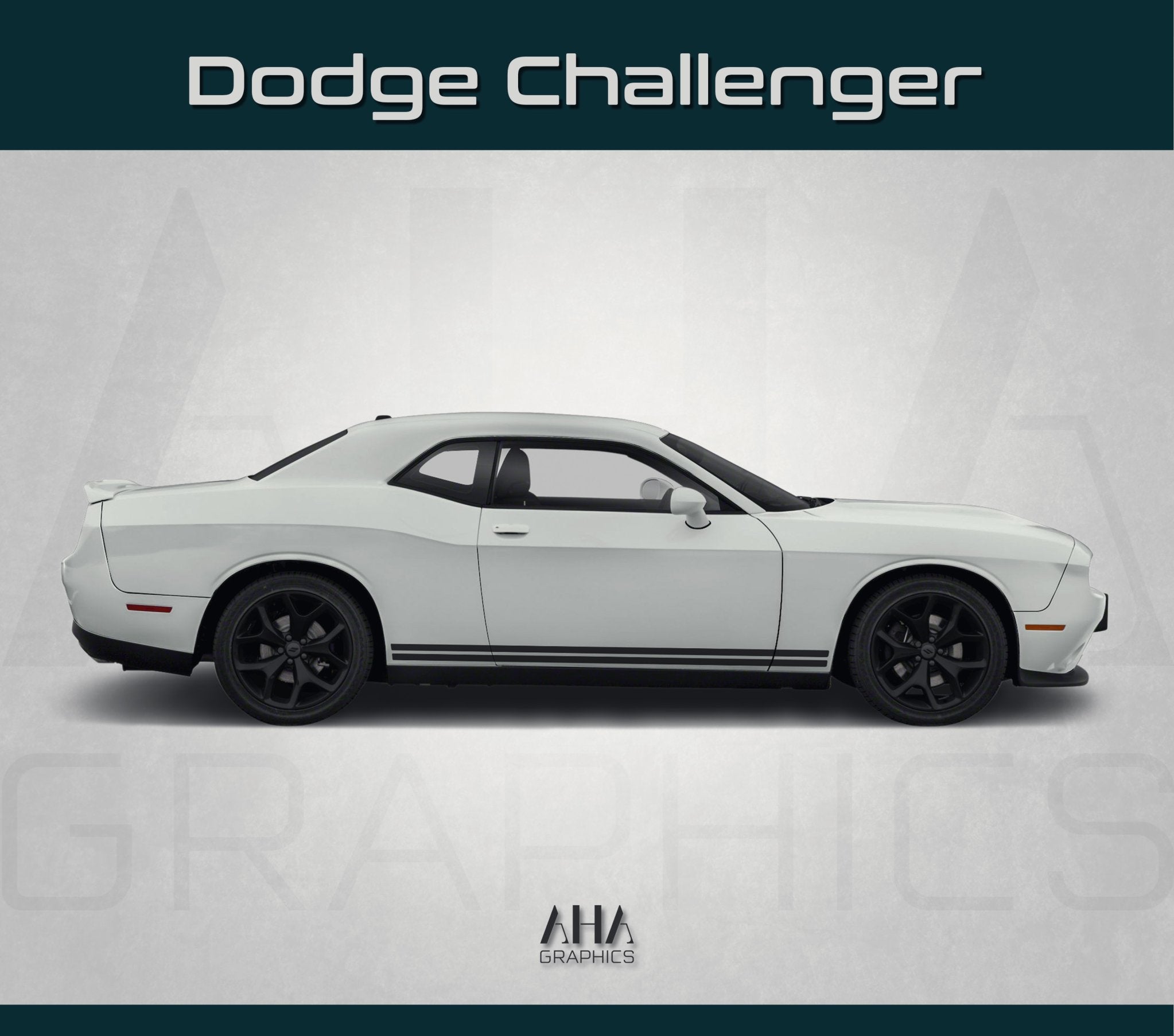 Side Stripes Decals for Dodge Challenger RT GT SRT