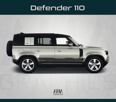 Side Stripes Decals for Land Rover Defender 110