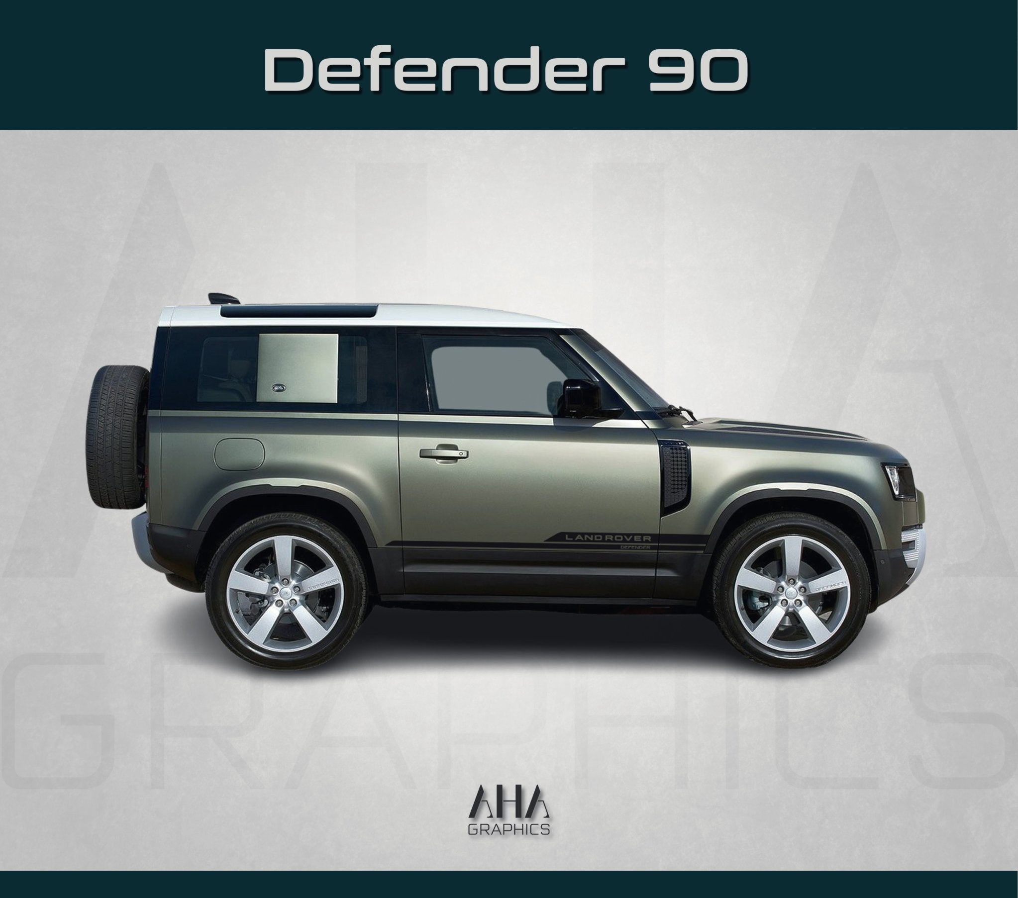 Side Stripes Decals for Land Rover Defender 90