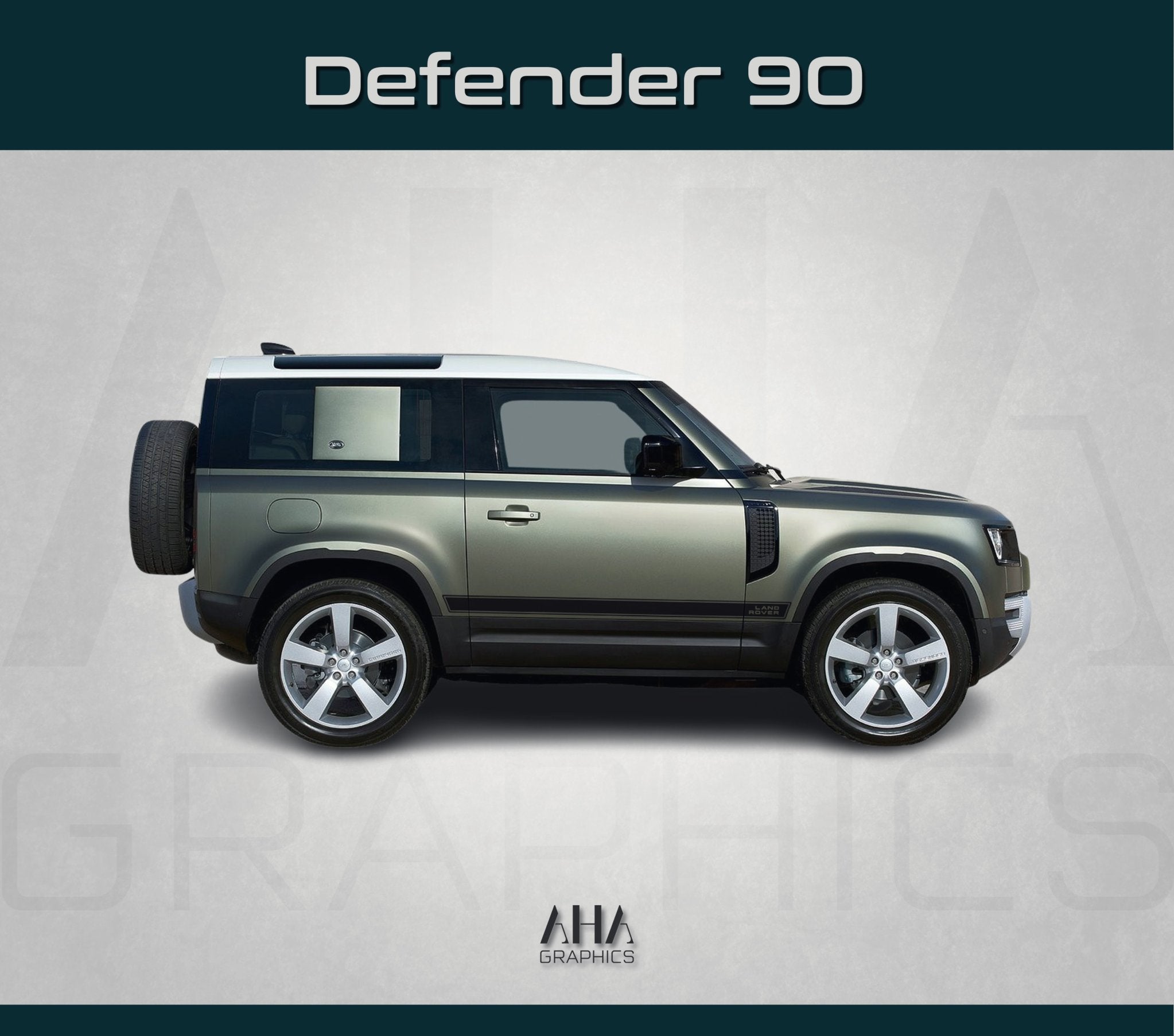 Side Stripes Decals for Land Rover Defender 90