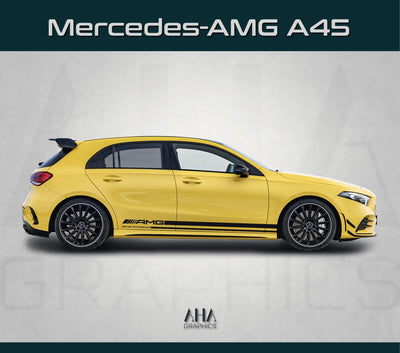 Side Stripes Decals for Mercedes AMG A45 A Class