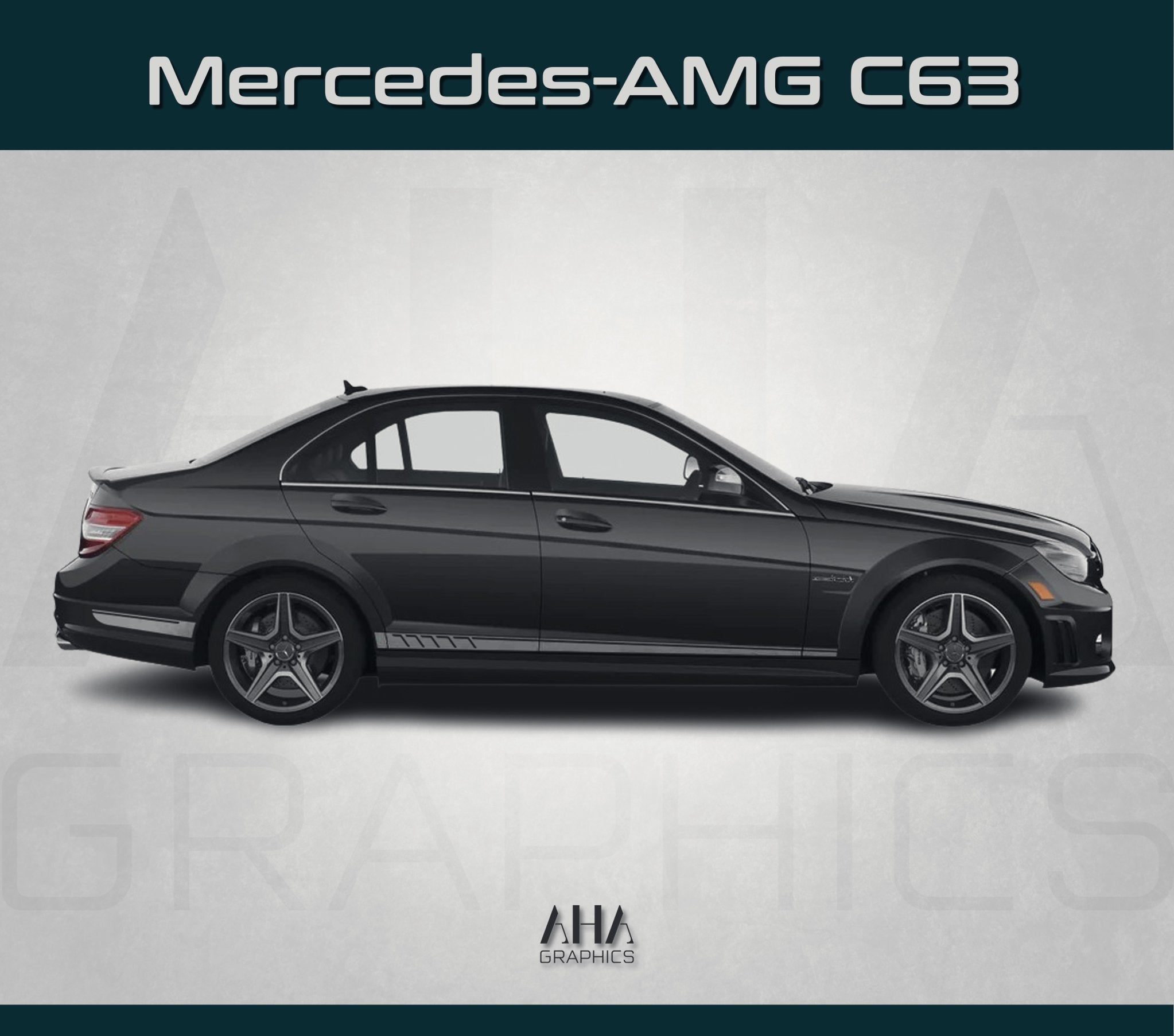 Side Stripes Decals for Mercedes AMG C63 Mercedes Benz C Class