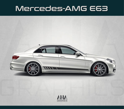 Side Stripes Decals for Mercedes AMG E63 Mercedes Benz E Class
