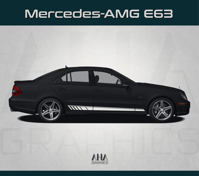 Side Stripes Decals for Mercedes AMG E63 Mercedes Benz E Class