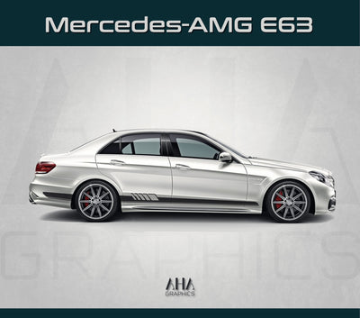 Side Stripes Decals for Mercedes AMG E63 Mercedes Benz E Class