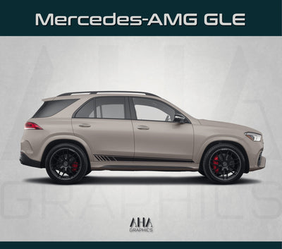Side Stripes Decals for Mercedes AMG GLE63 Mercedes Benz GLE