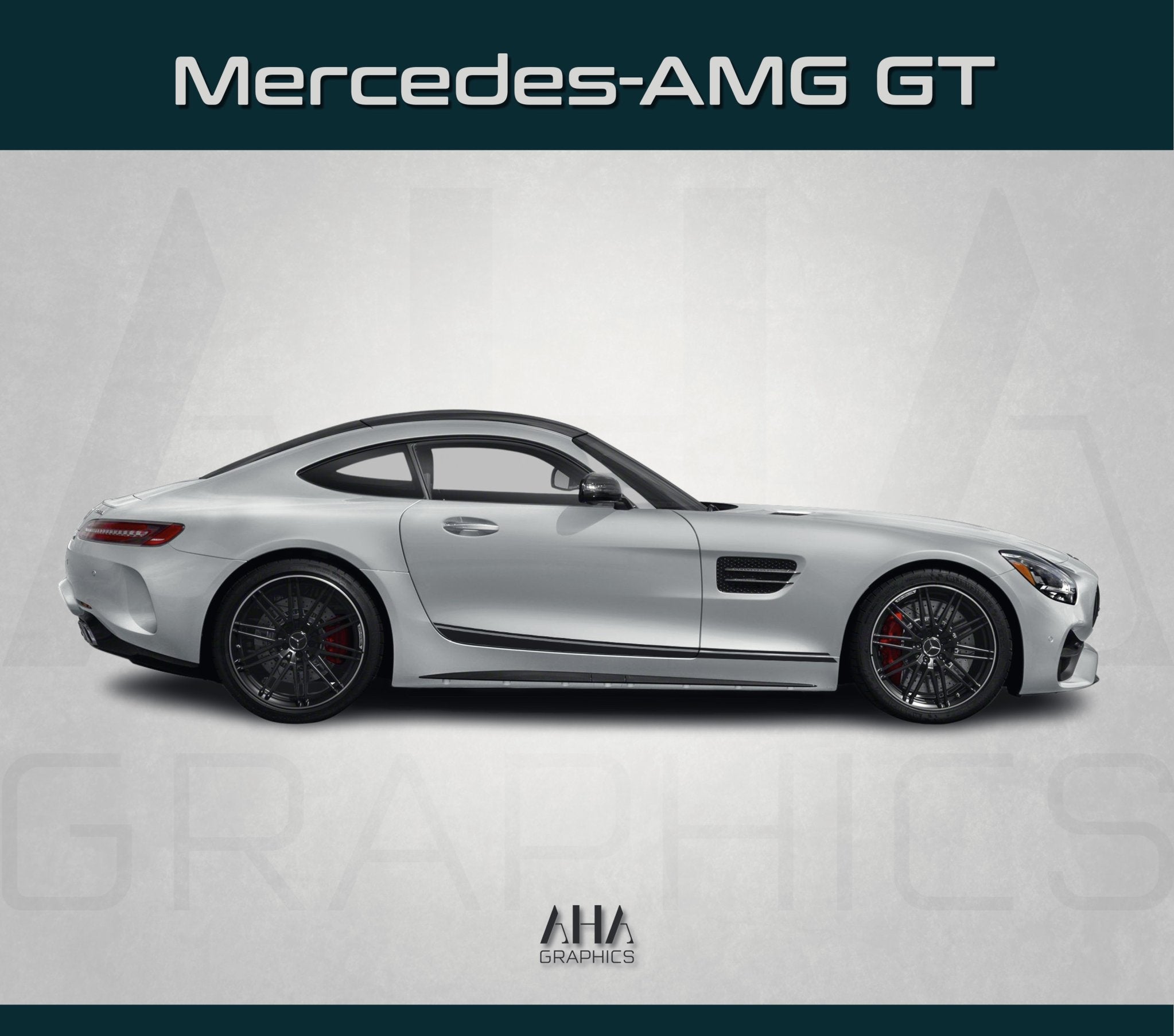 Side Stripes Decals for Mercedes AMG GT GTS GTC GTR