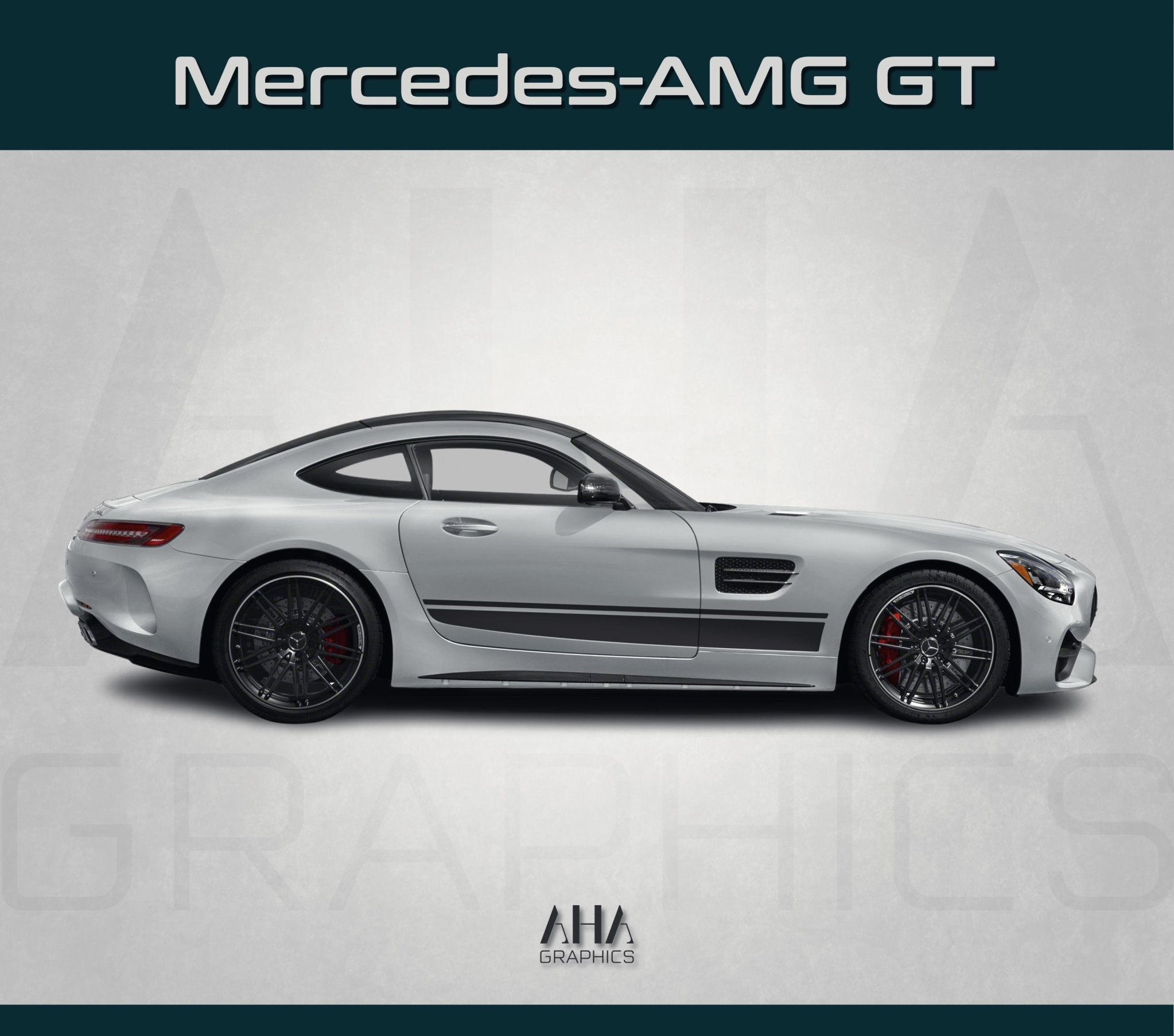 Side Stripes Decals for Mercedes AMG GT GTS GTC GTR