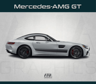 Side Stripes Decals for Mercedes AMG GT GTS GTC GTR