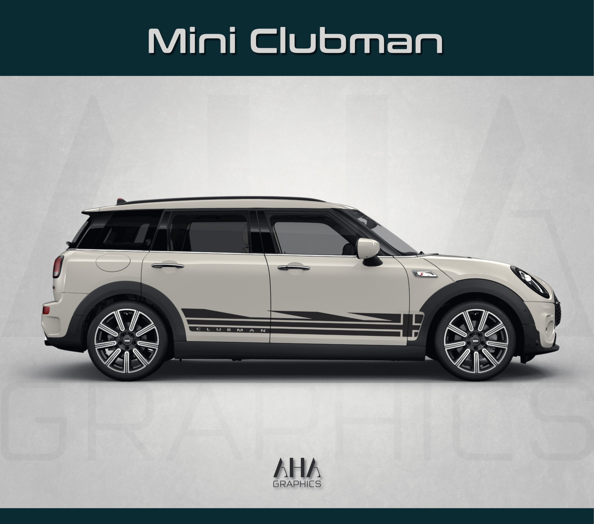 UK Flag Side Stripes Decals for Mini Clubman